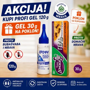 🎁 AKCIJA: Kupite PROFI gel 120 g, a gel-špric 30 g dobijate GRATIS
