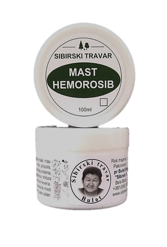 Mast HEMOROSIB 100% prirodna 100 ml SIBIRSKI TRAVAR